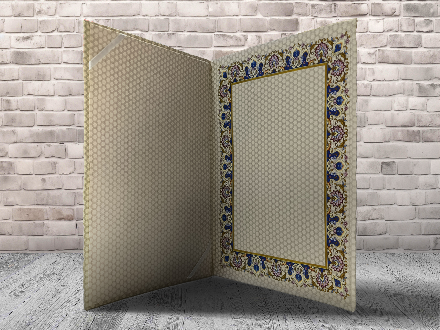 لوح تقدیر اسلیمی کرم (جلد سخت)